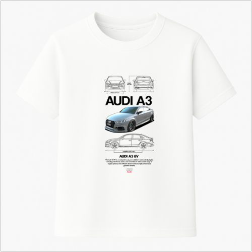 Camiseta básica premium - Audi A3
