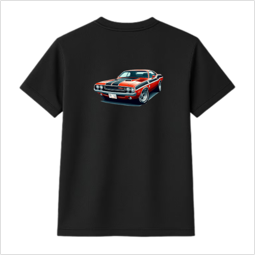 Camiseta poliamida dodge costas