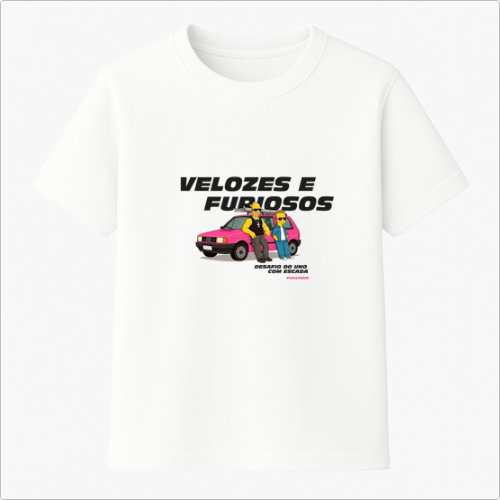 Camiseta básica Velozes e Furiosos Uno com Escada – Fullgas